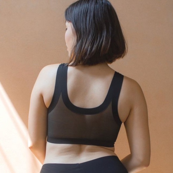 True & Co. Other - True & Co Black True Body Lift Mesh Scoop Neck Bra L